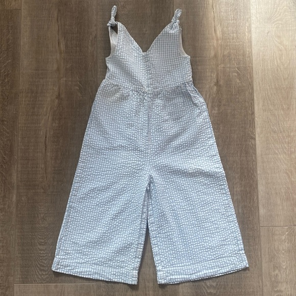 Other - Size 5 Gingham baby blue jumpsuit